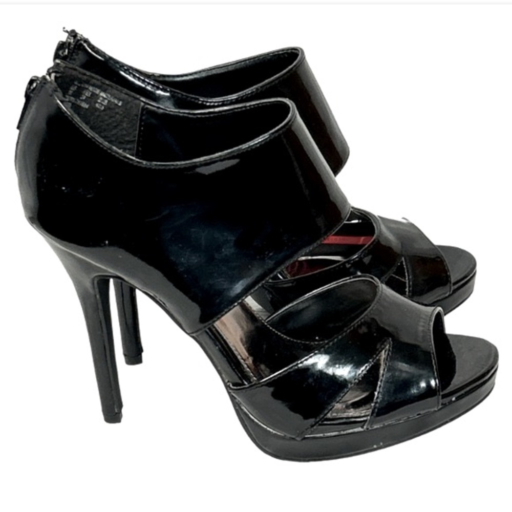 Vintage Sofia Vergara Stilettos Tipsy black Patent Leather high heels 5” Size 10
